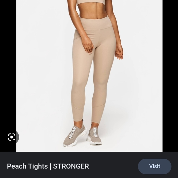 Stronger label leggings peach tights size S - Picture 2 of 7